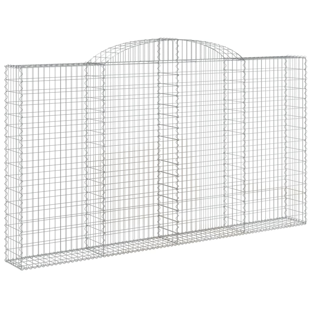 Coș gabion arcuit, 300x30x160/180 cm, fier galvanizat