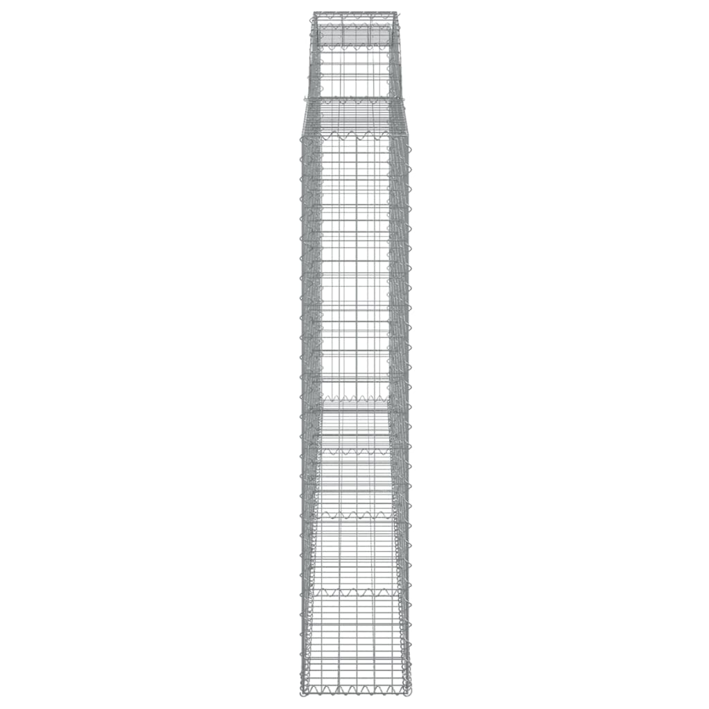 Coș gabion arcuit, 300x30x160/180 cm, fier galvanizat