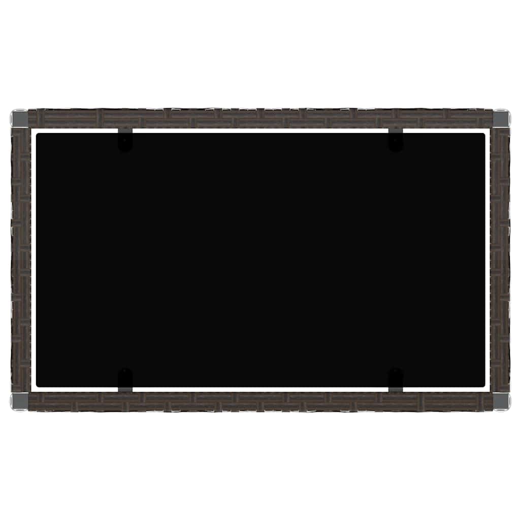 Set mobilier de grădină cu perne, 4 piese, maro, poliratan