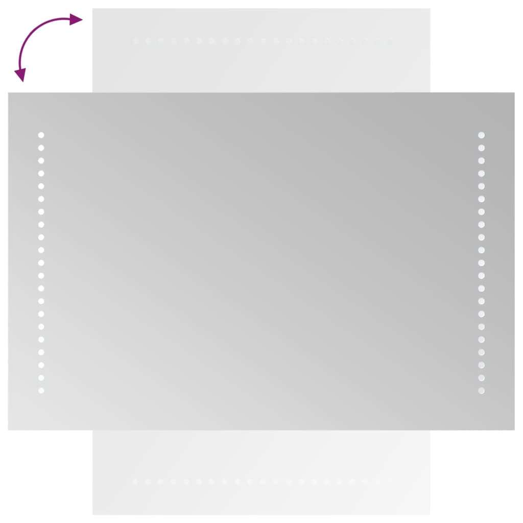 Oglinda de baie cu LED, 40x60 cm