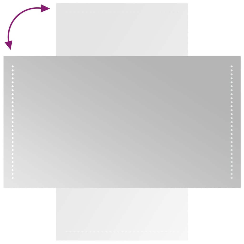 Oglinda de baie cu LED, 50x90 cm