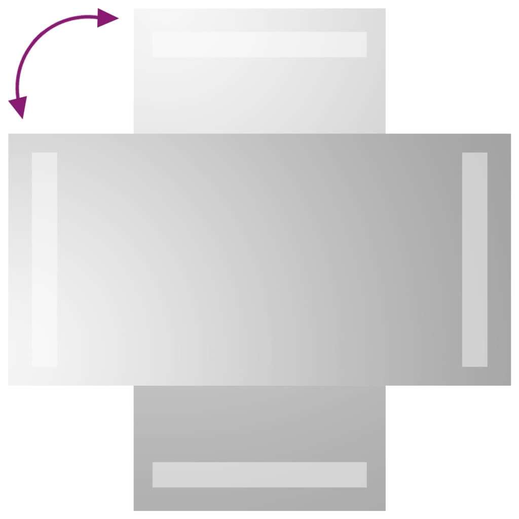 Oglindă de baie cu LED, 20x40 cm - Vendito