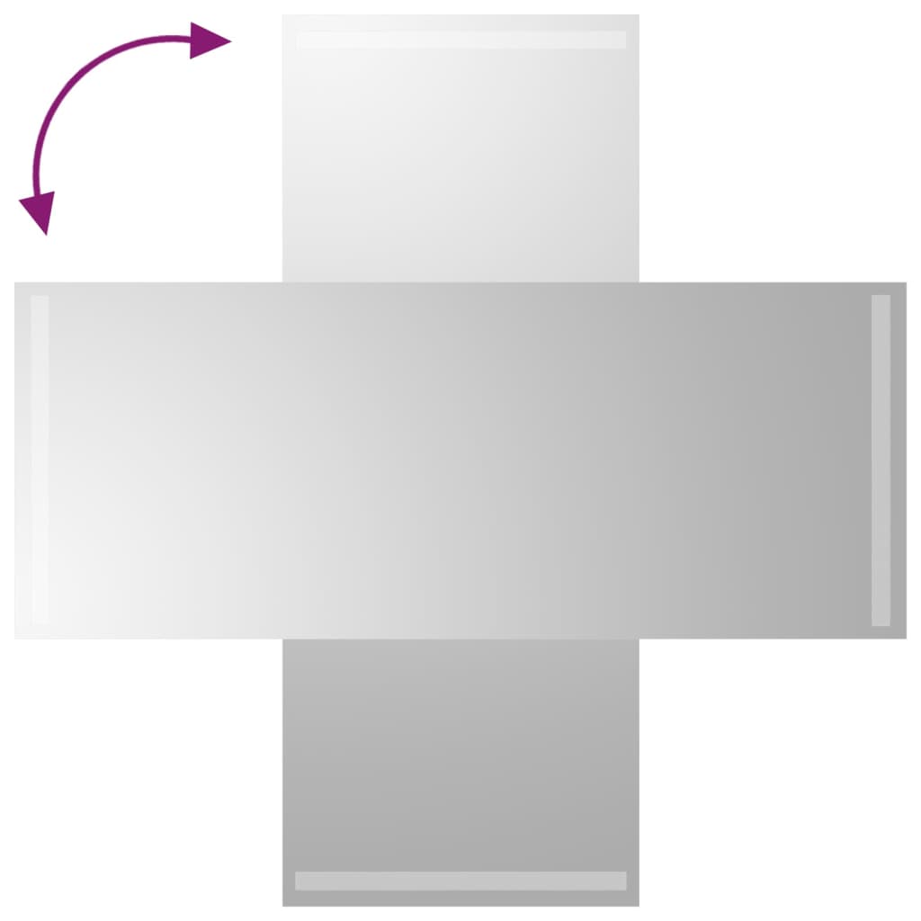 Oglindă de baie cu LED, 40x100 cm - Vendito