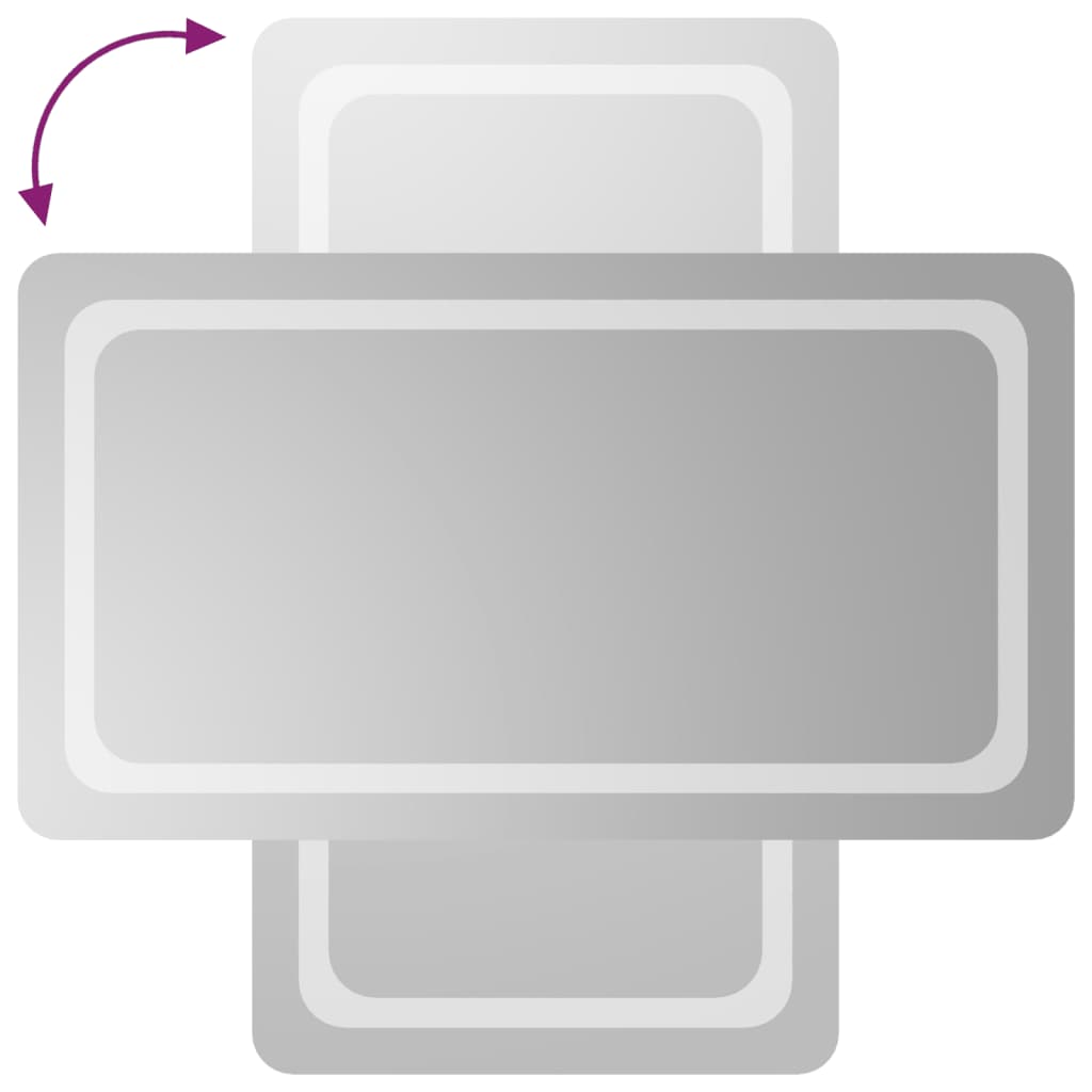 Oglinda de baie cu LED, 50x90 cm