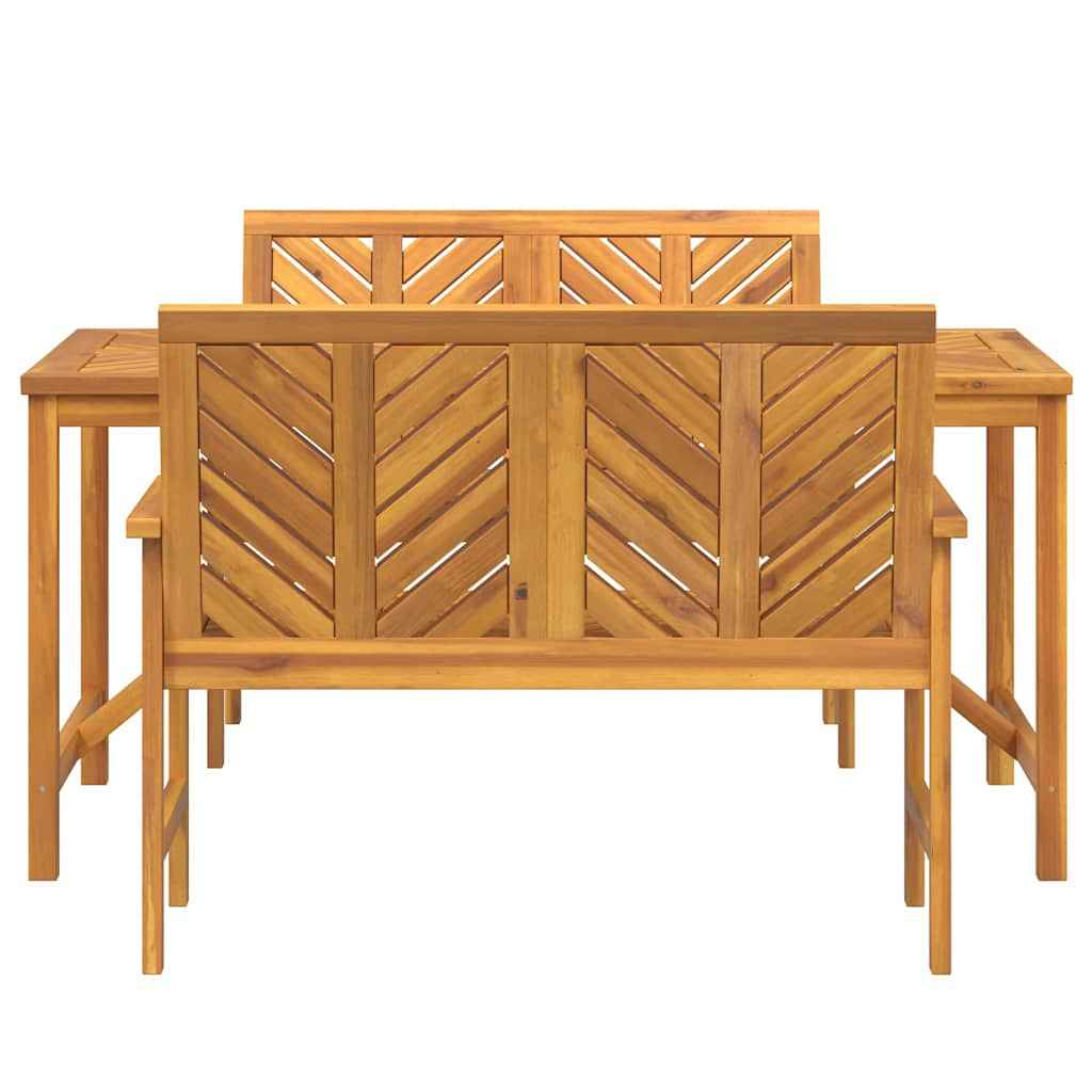 Set de masă pentru grădină 3 pcs Maro Lemn Solid de Acacia