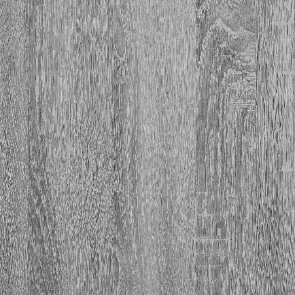 Set mobilier de baie, 4 piese, gri sonoma, lemn prelucrat