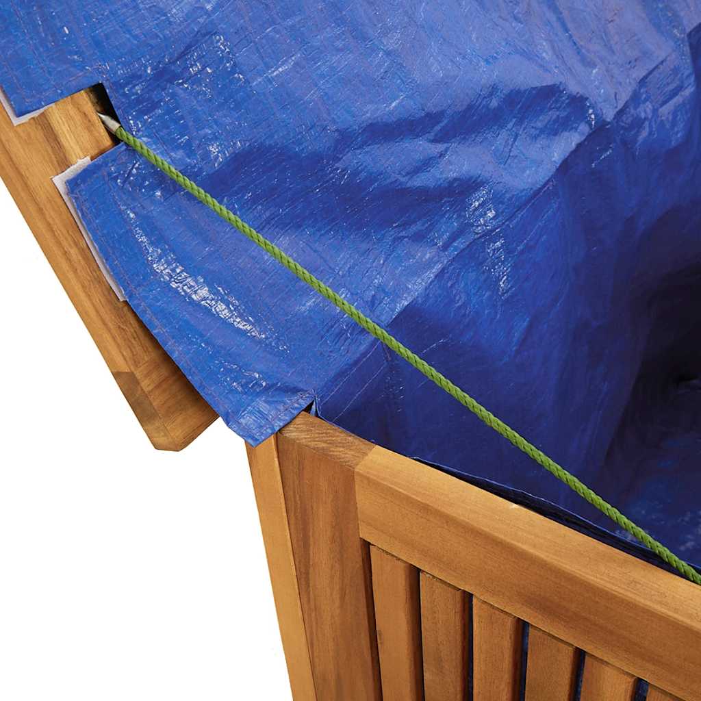 Ladă depozitare pentru grădină 75x75x58 cm lemn masiv acacia