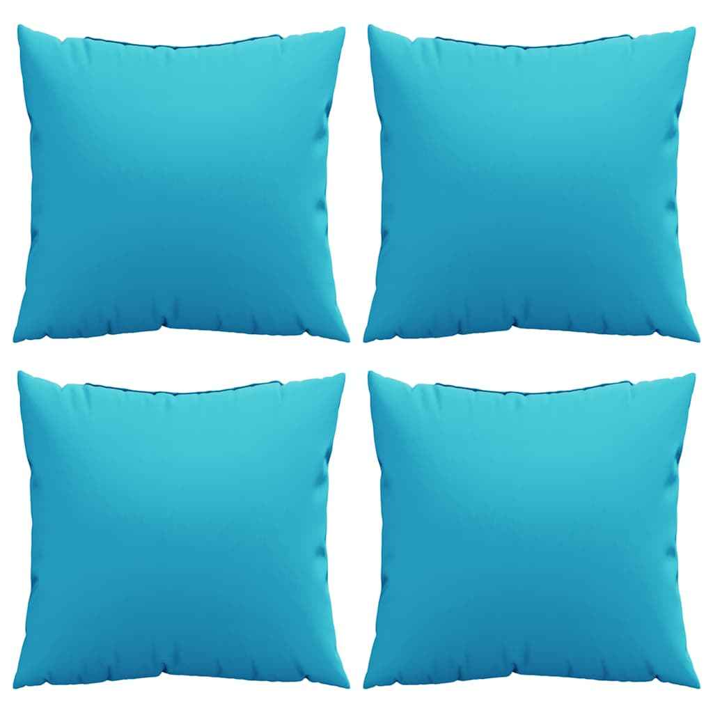 Perne de aruncat 4 pcs Turcoaz 40 x 40 cm țesătură
