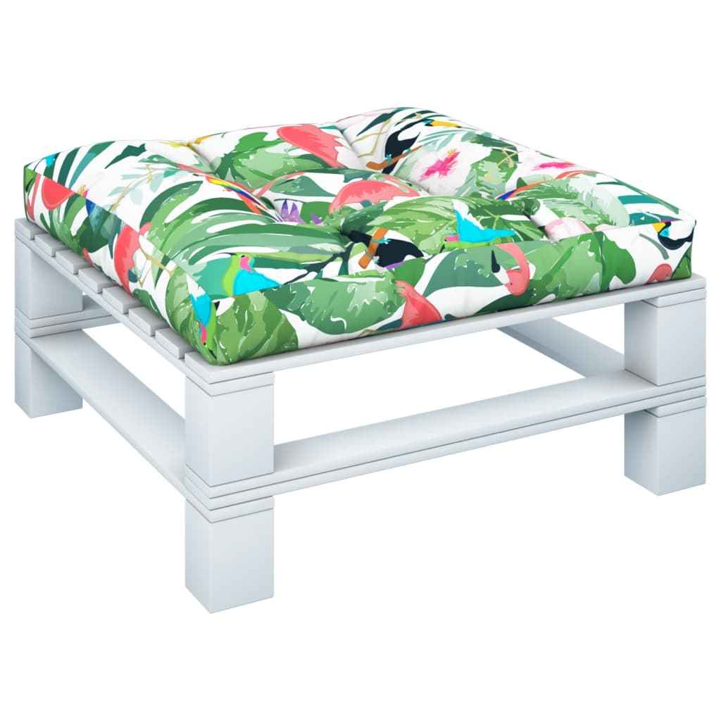 Pernă de paleți, multicolor, 80x80x12 cm, material textil