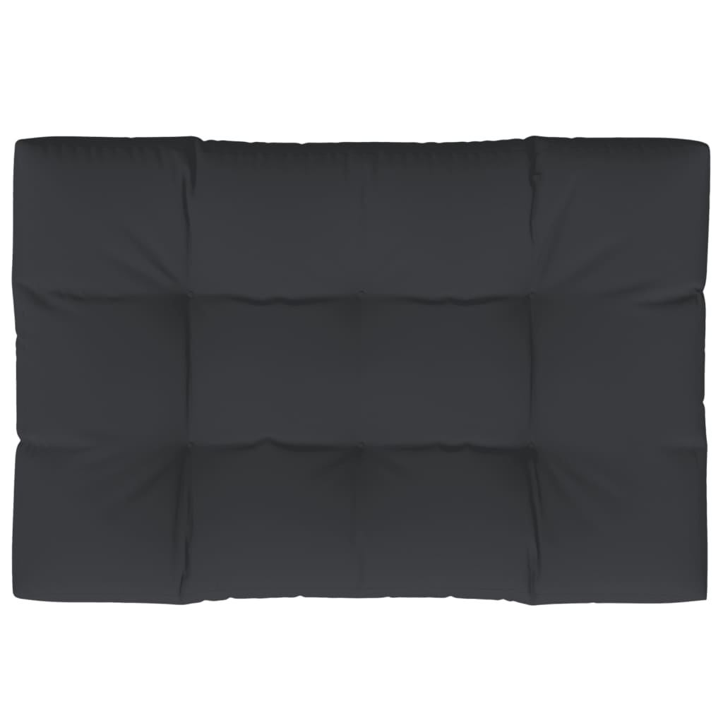Pernă pentru paleți, negru, 120x80x12 cm, textil