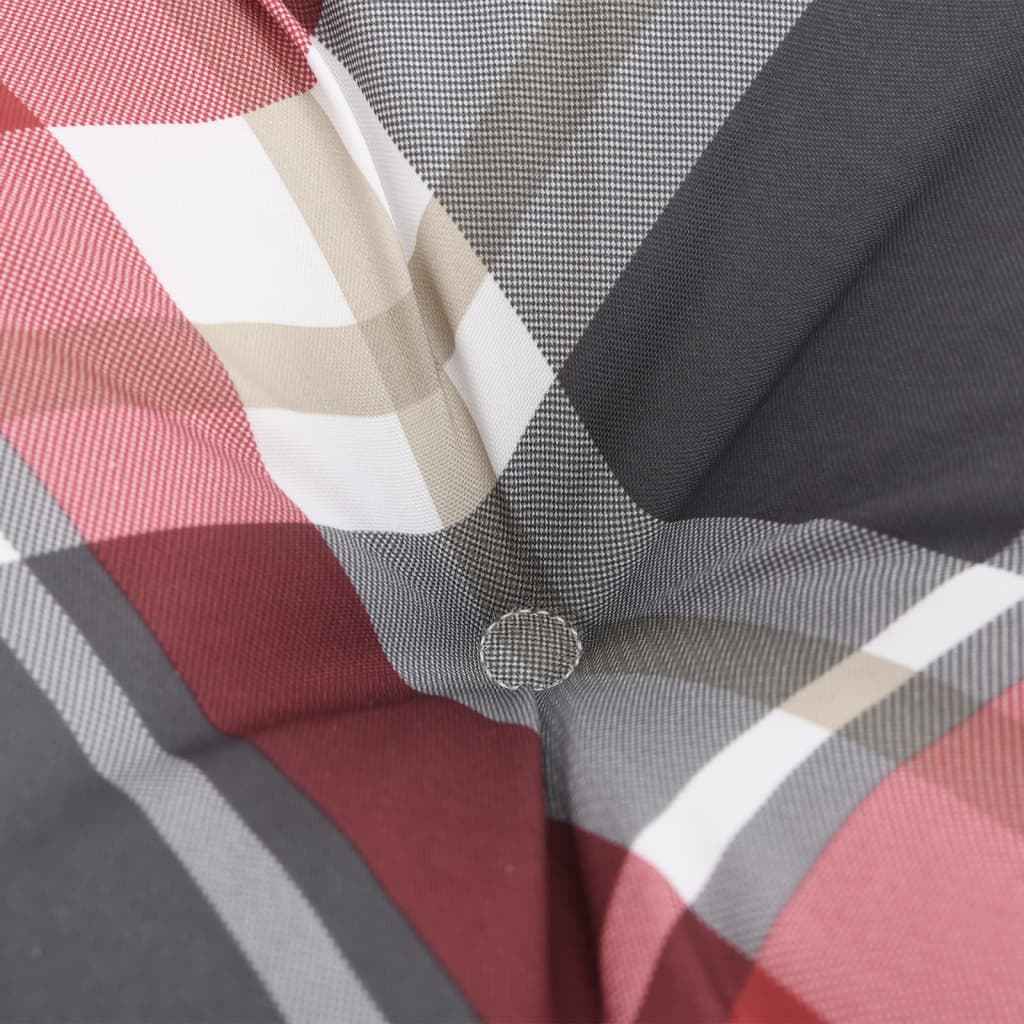 Perne pentru paleți 2 buc. roșu țesătură cu model în carouri