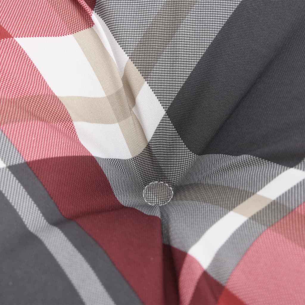 Perne pentru paleți 2 buc. roșu țesătură cu model în carouri