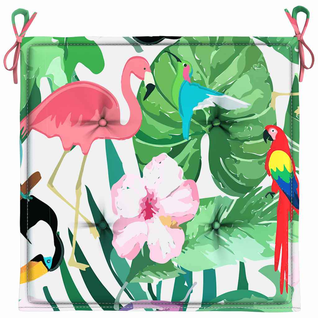 Perne scaun de grădină, 4 buc., multicolor, 50x50x4 cm, textil