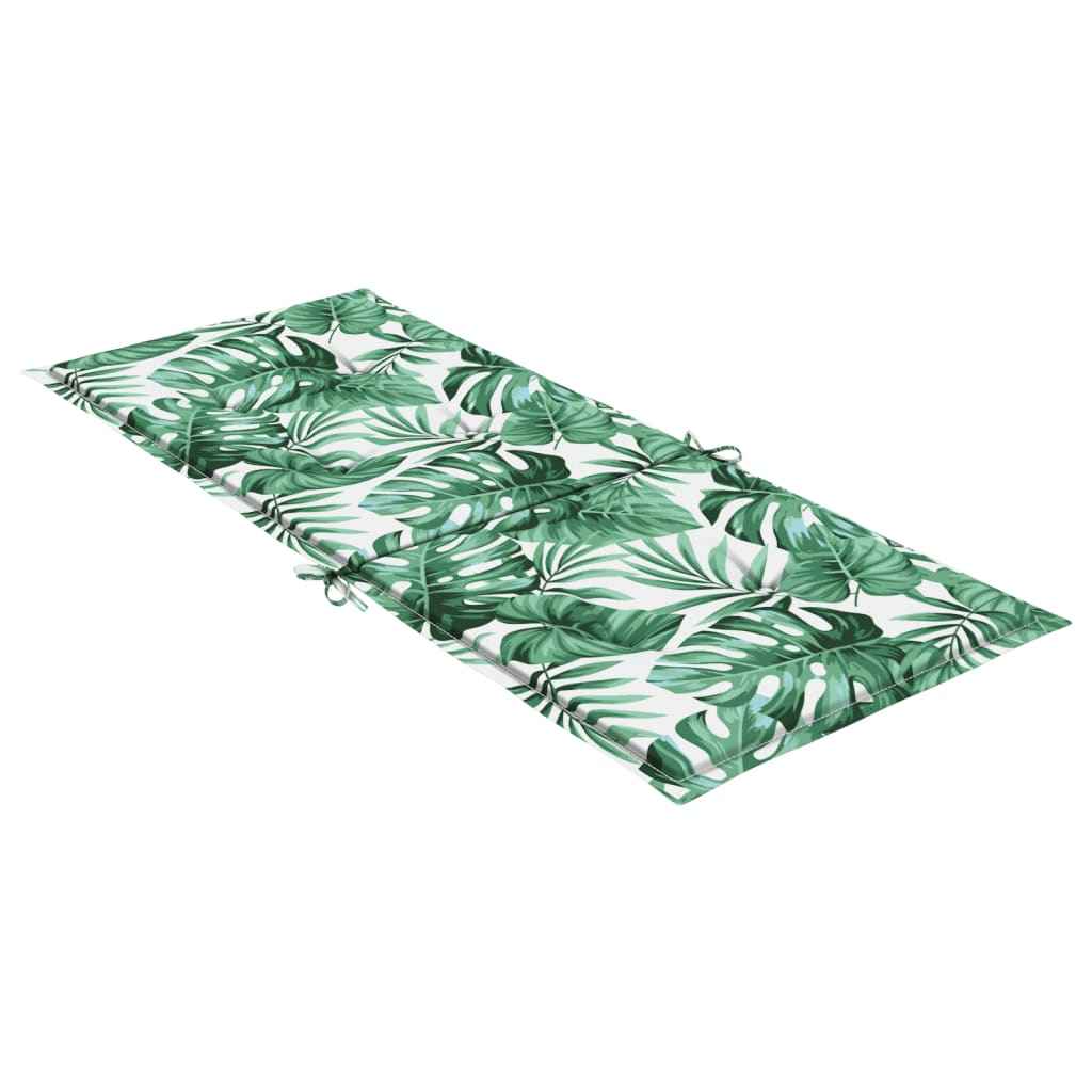 Perne de scaun spătar înalt, 6 buc., model frunze, textil