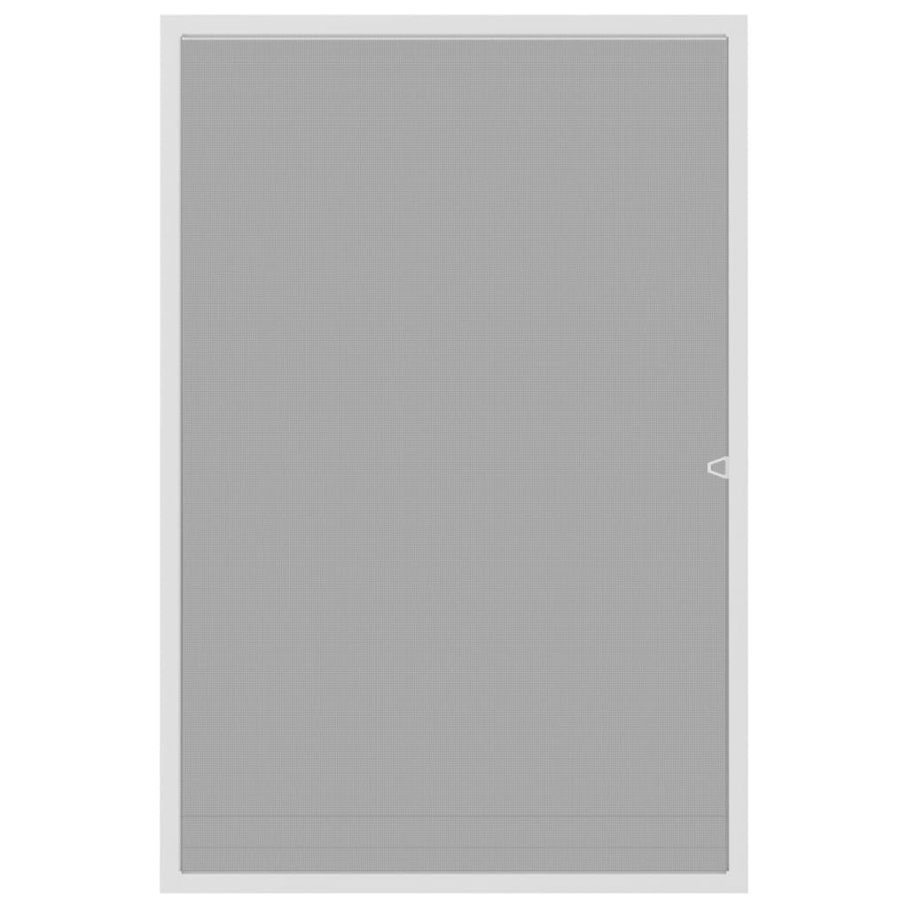 Plasă de insecte pentru ferestre, alb, 80x120 cm