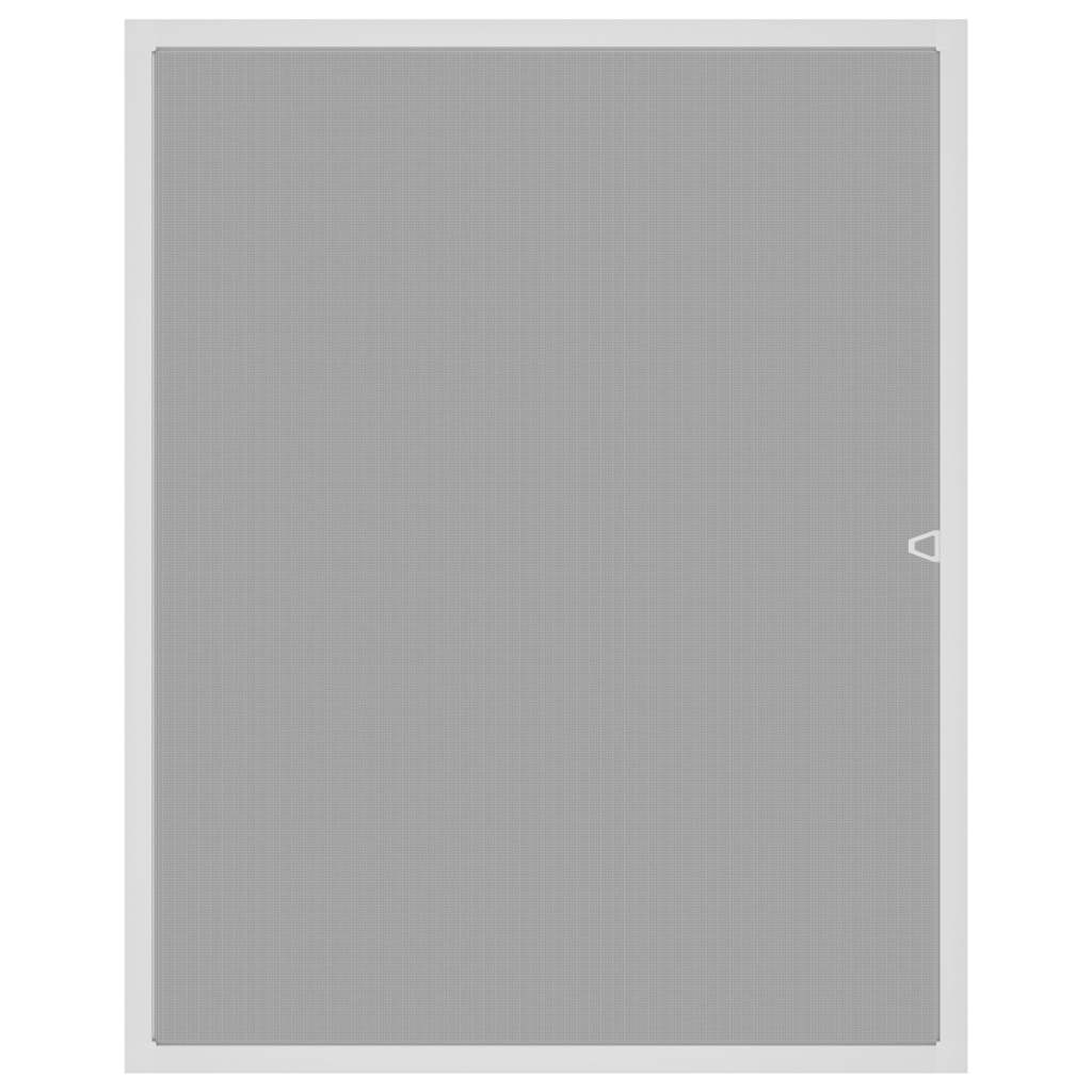 Plasă de insecte pentru ferestre, alb, 100x120 cm