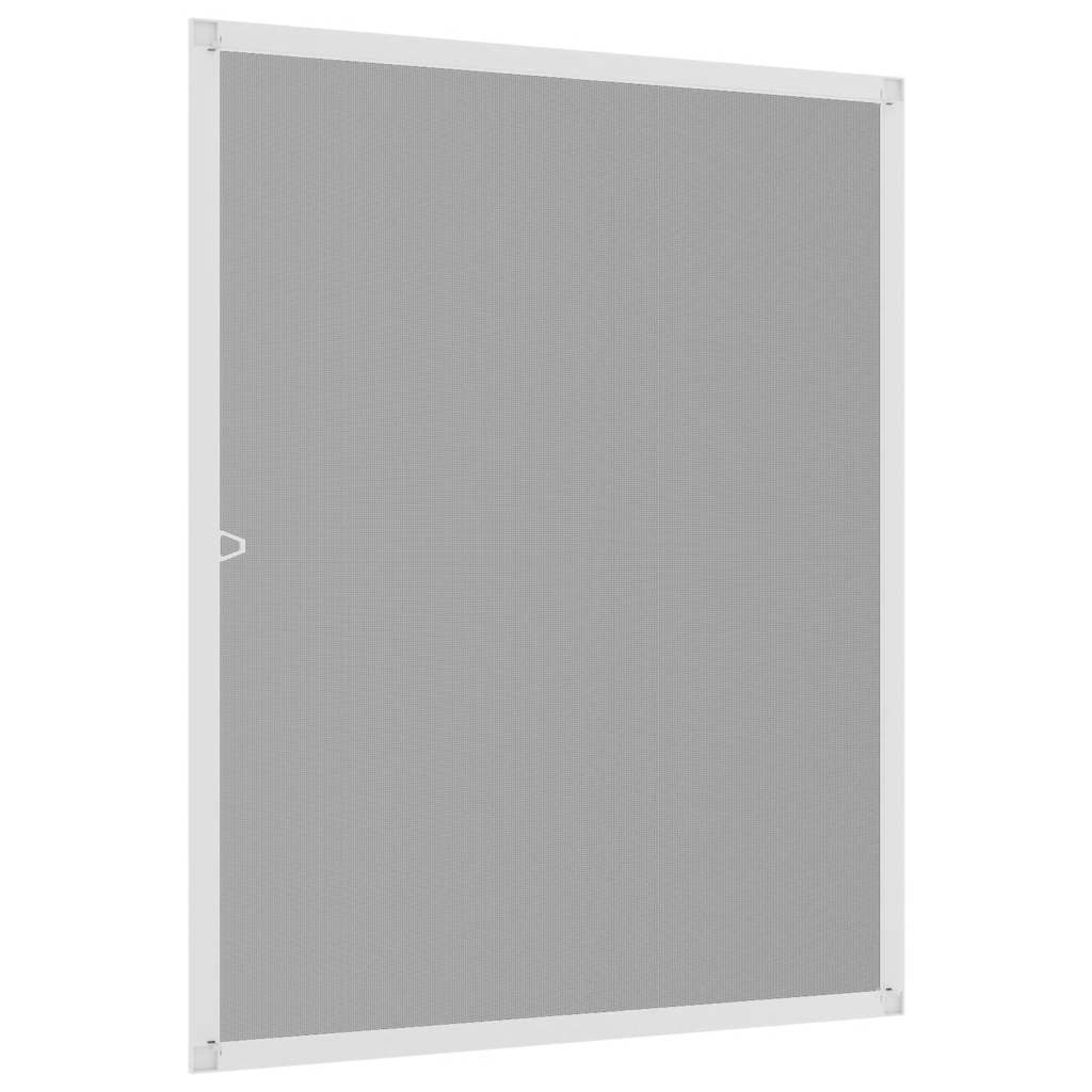 Plasă de insecte pentru ferestre, alb, 100x120 cm