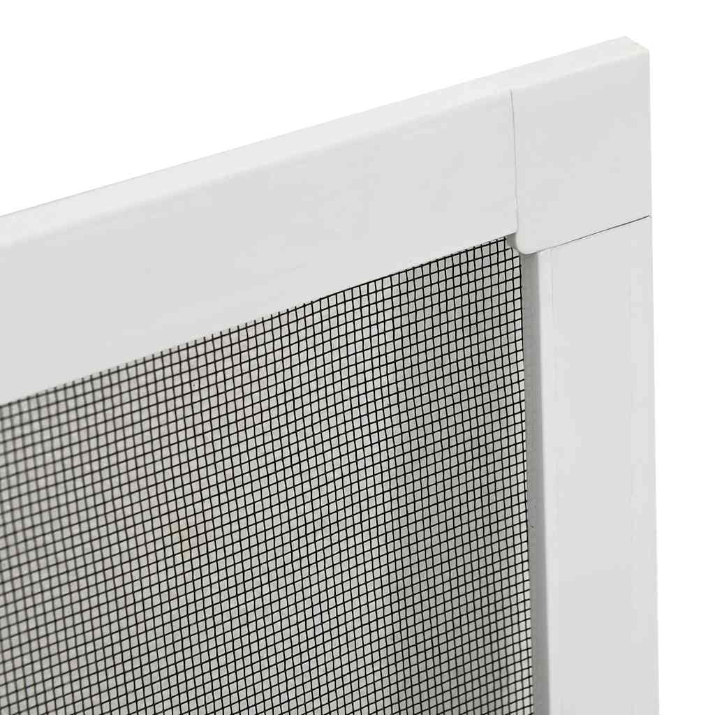 Plasă de insecte pentru ferestre, alb, 100x120 cm