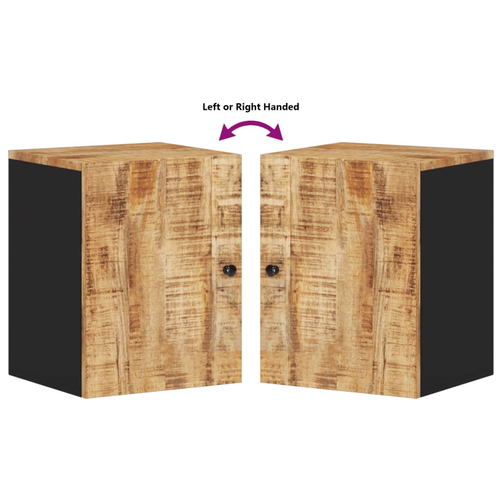 Dulap de perete de baie, 38x33x48 cm, lemn masiv de mango