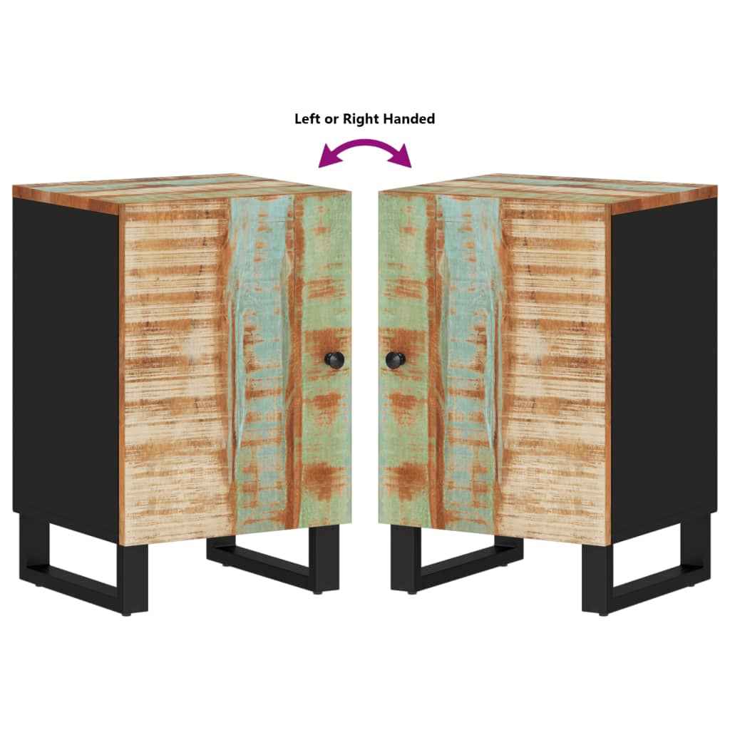 Dulap de baie, 38x33x458 cm, lemn masiv reciclat