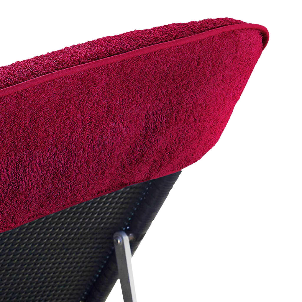 Prosoape de plajă, 2 buc., vișiniu, 75x200 cm, textil 400 GSM