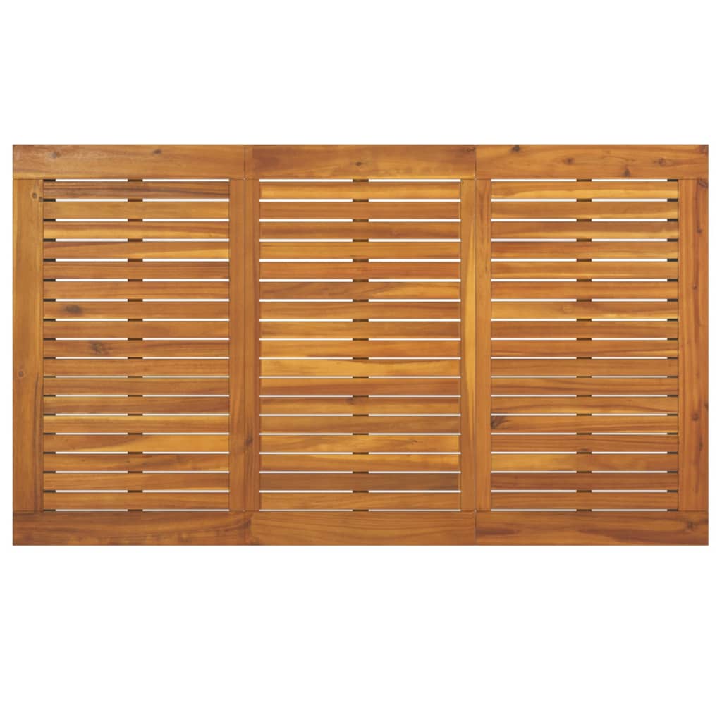 Masă grădină picioare formă de U 140x80x75 cm lemn masiv acacia