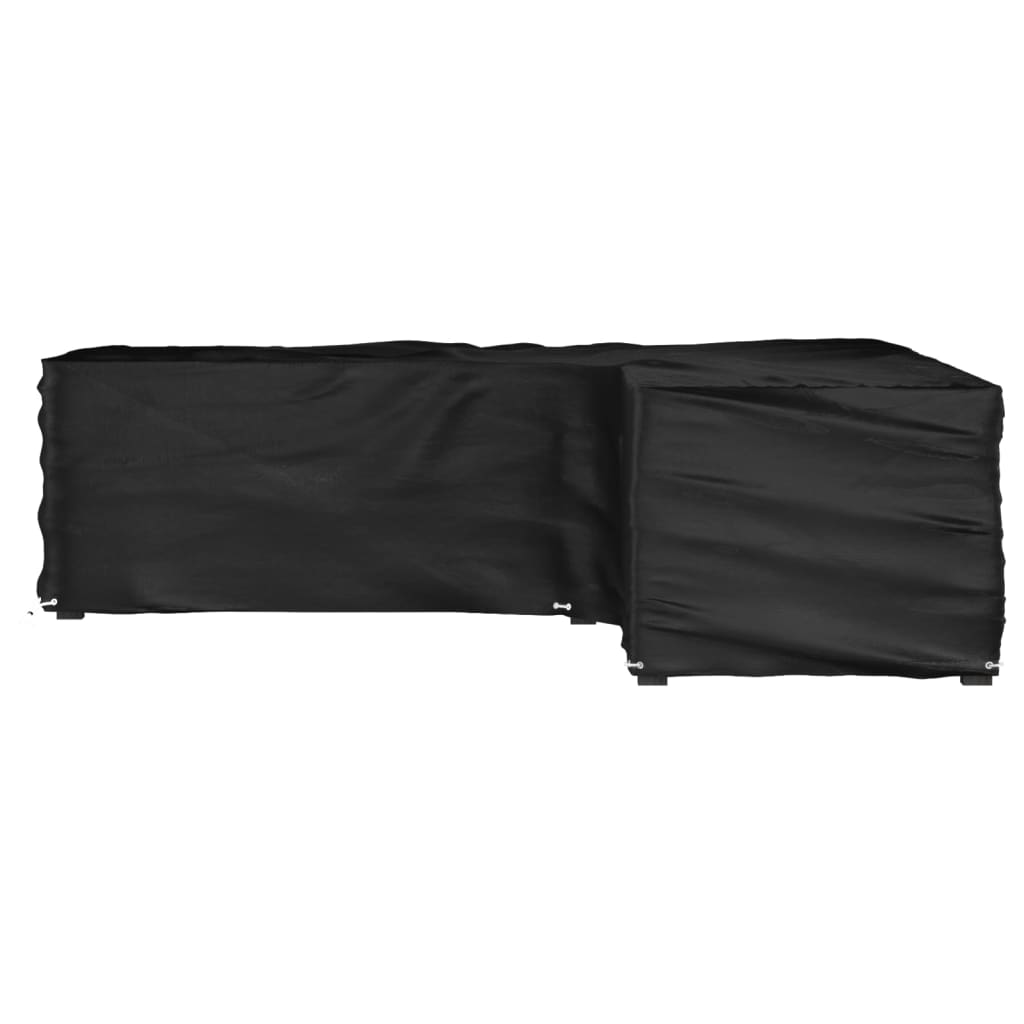 Husă mobilier de grădină în formă de L 16 ocheți, 250x250x70 cm