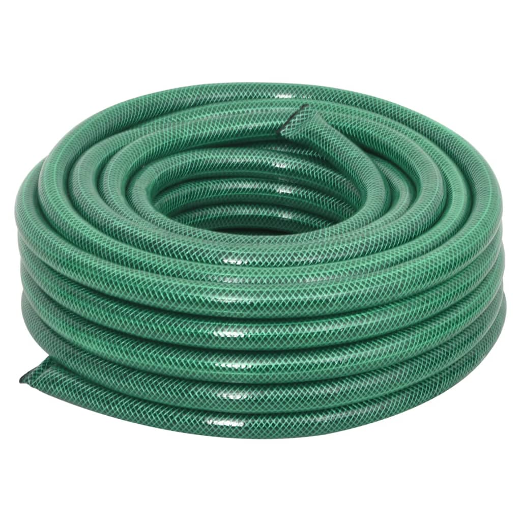Furtun de grădină cu set de racorduri, verde, 0,75", 50 m, PVC