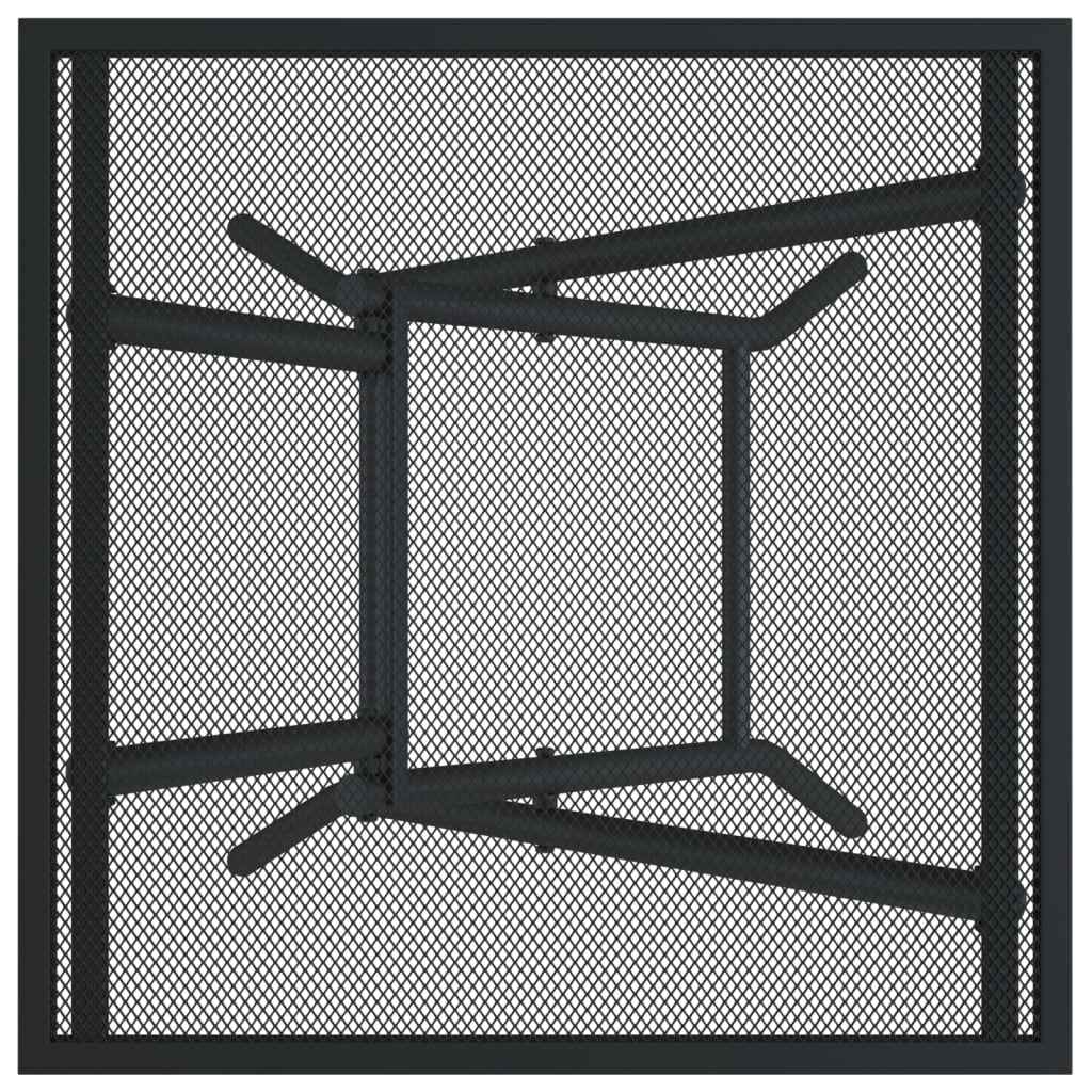 Masă de grădină pliabilă, antracit, 50x50x72 cm, plasă oțel