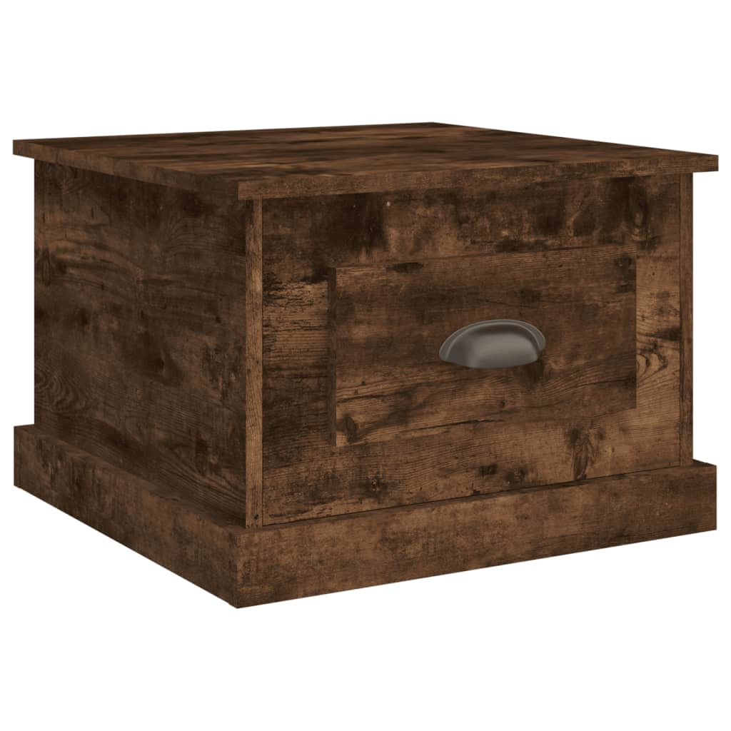 Măsuță de cafea, stejar fumuriu, 50x50x35 cm, lemn prelucrat