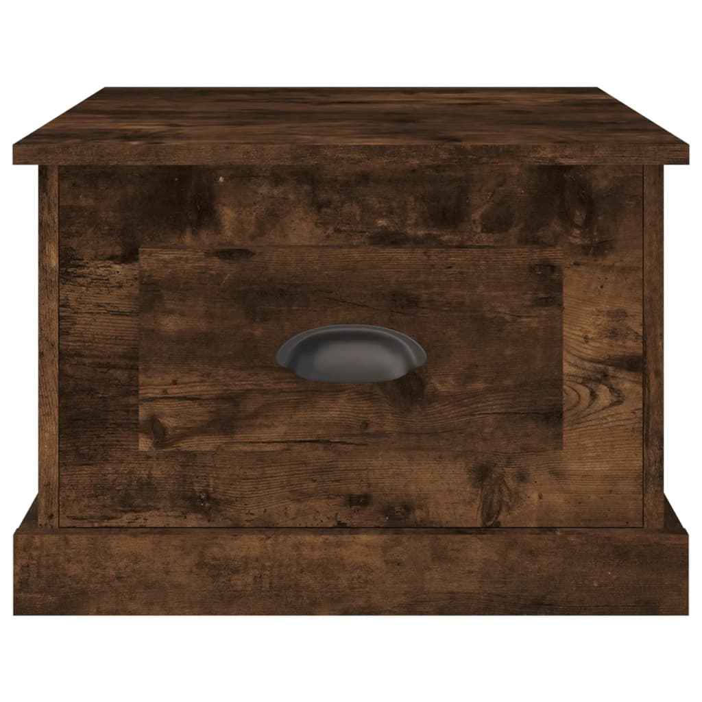 Măsuță de cafea, stejar fumuriu, 50x50x35 cm, lemn prelucrat