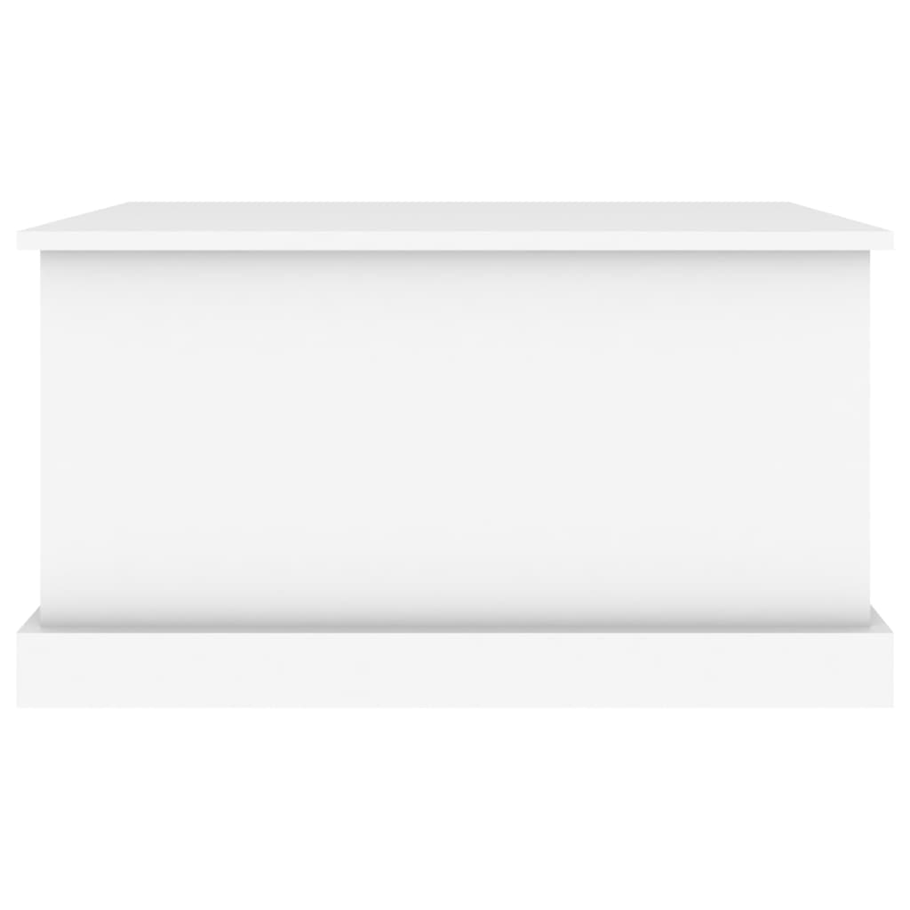 Cutie de depozitare albă 70x40x38 cm, lemn stratificat