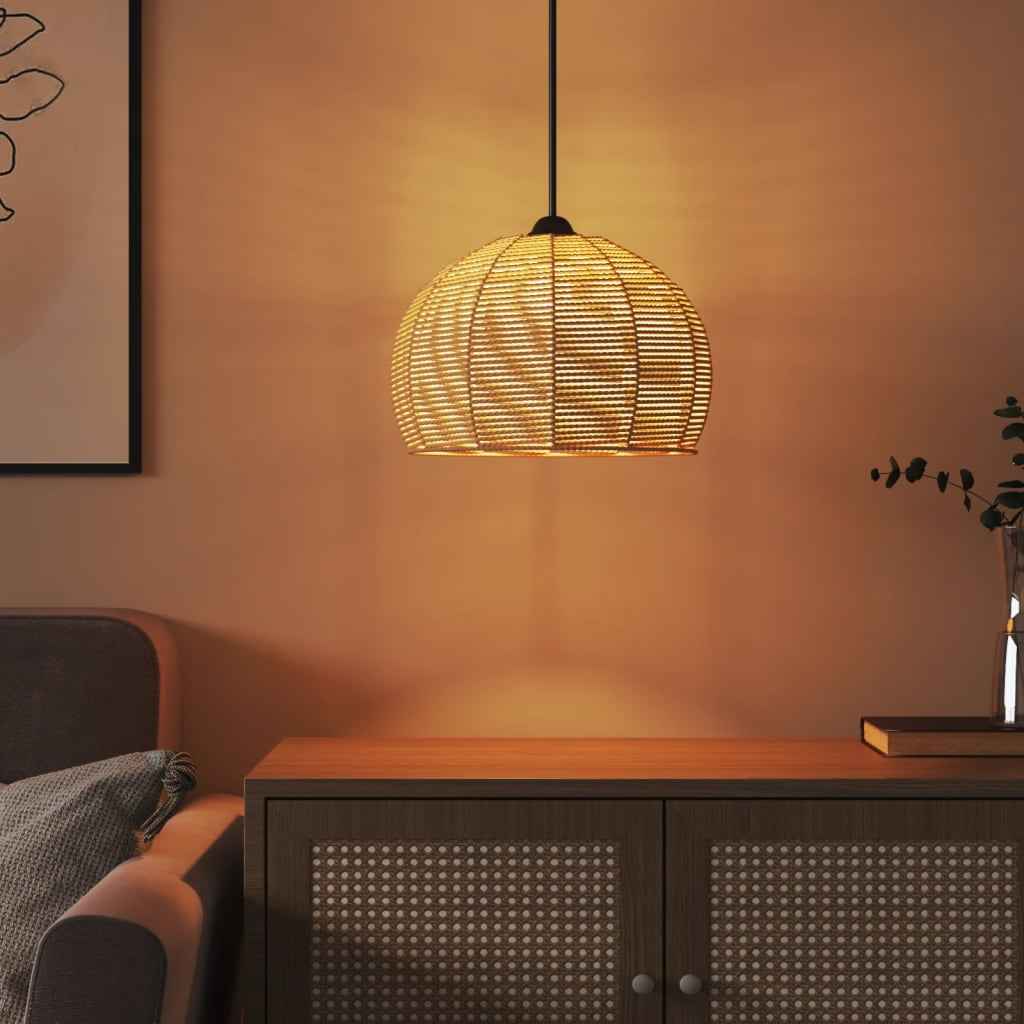 Abajur de lustră, Ø36x26 cm, fier și hârtie