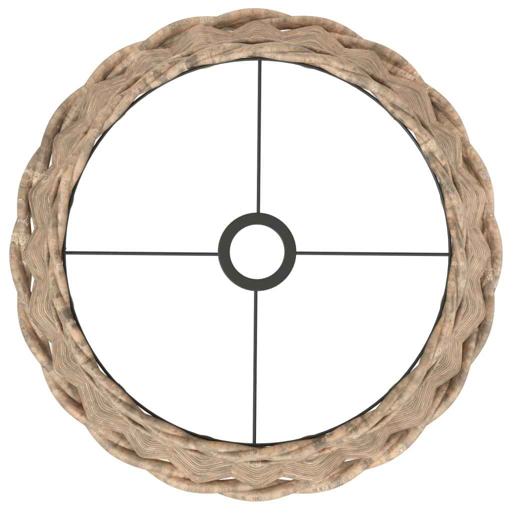 Abajur lustră, maro, Ø40x26 cm, răchită