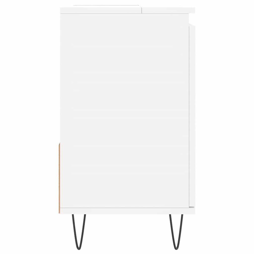 Dulap de baie, alb, 65x33x60 cm, lemn prelucrat