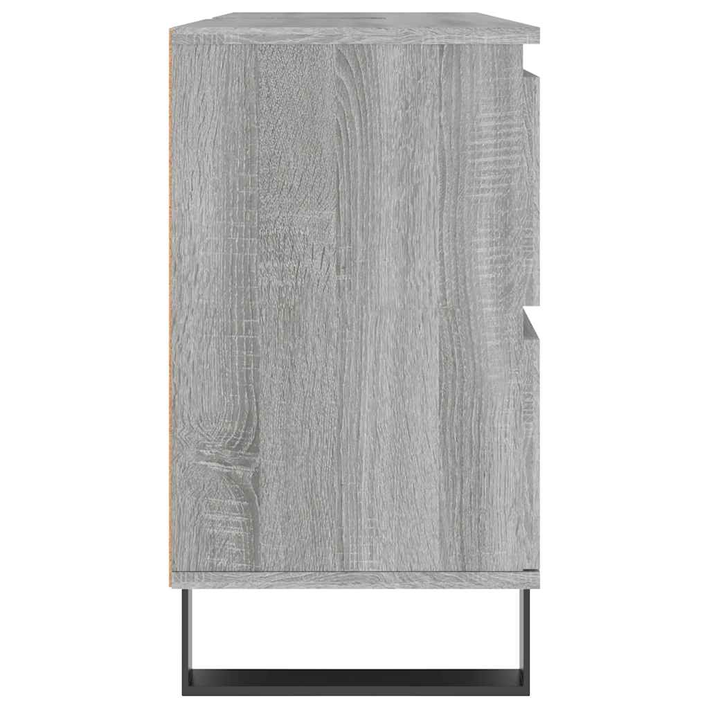 Dulap pentru baie, gri sonoma, 80x33x60 cm, lemn compozit