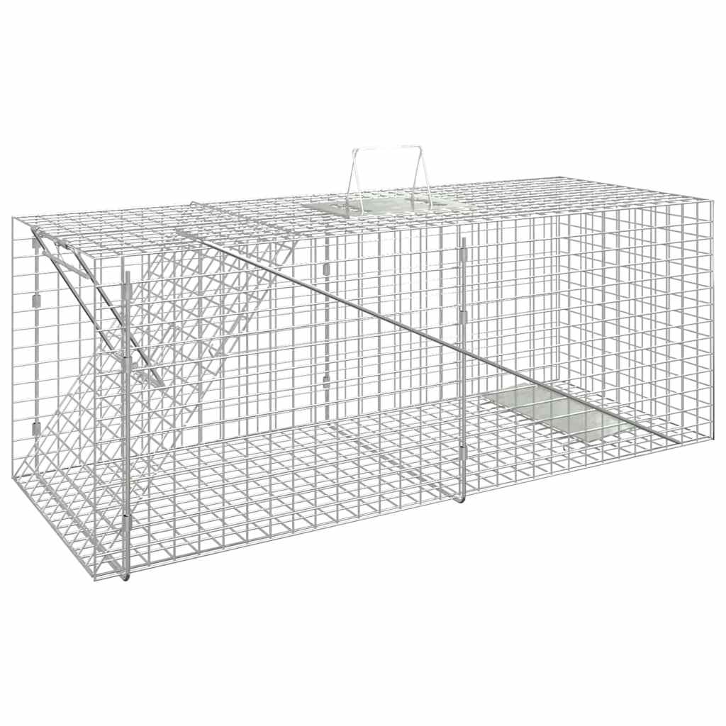 Capcană pentru animale 64,5x25x26,5 cm, fier galvanizat