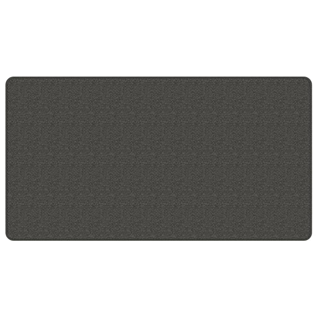 Covor traversă aspect sisal, antracit, 80x150 cm