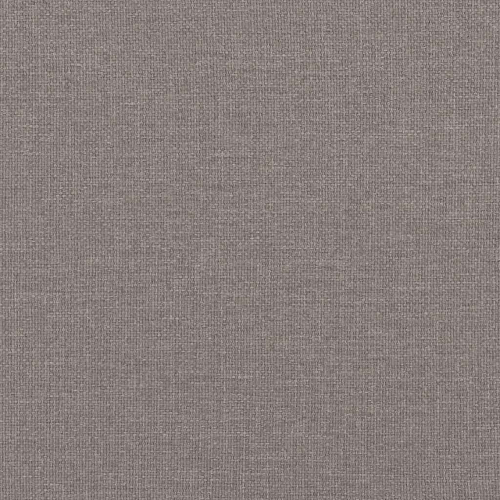 Canapea cu 2 locuri cu pernuțe, gri taupe, 140 cm, textil