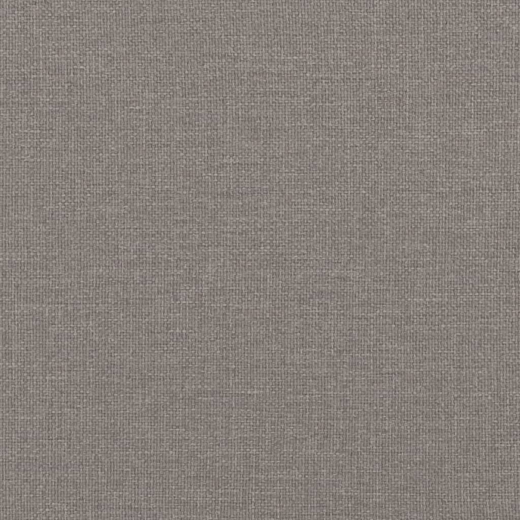 Set de canapele cu perne, 2 piese, gri taupe, textil
