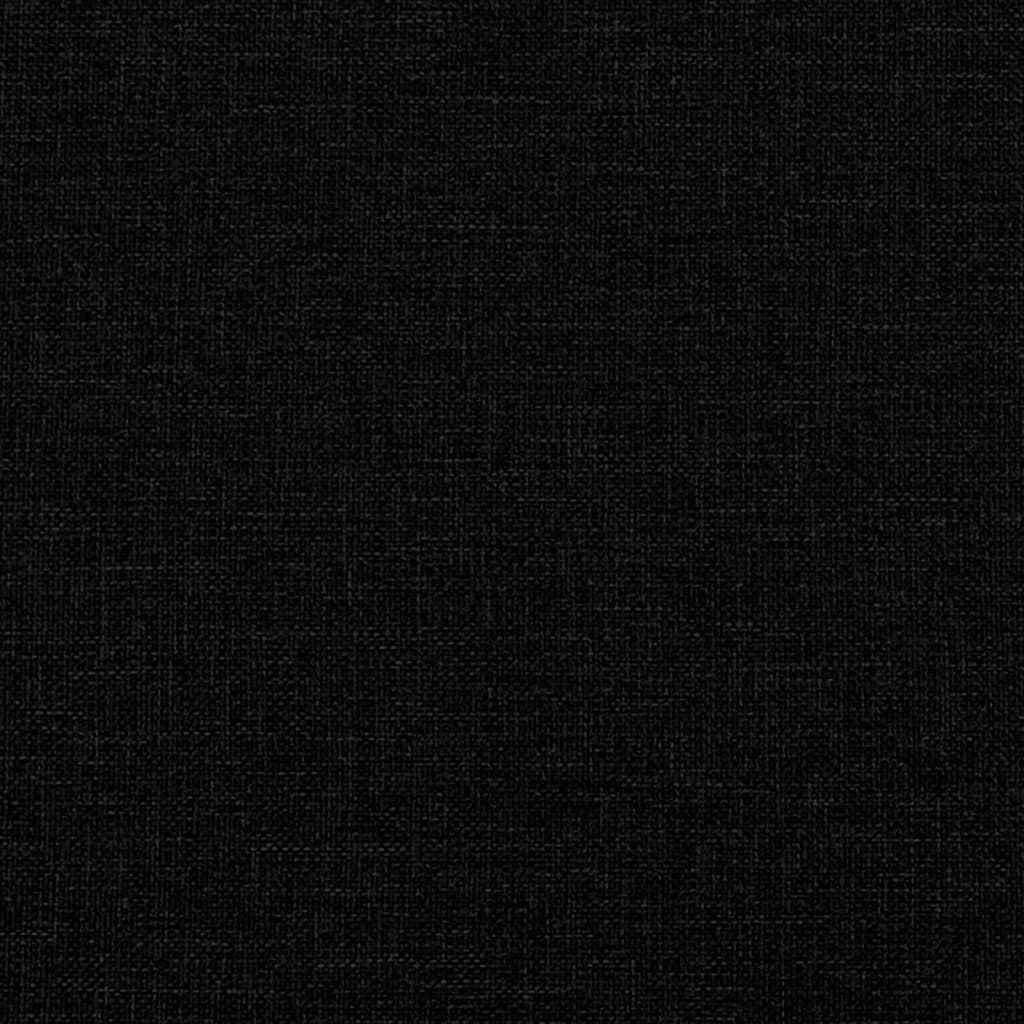 Set de canapele cu perne, 3 piese, negru, textil