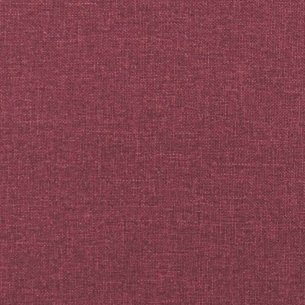 Set canapea cu perne, 2 piese, roșu vin, material textil