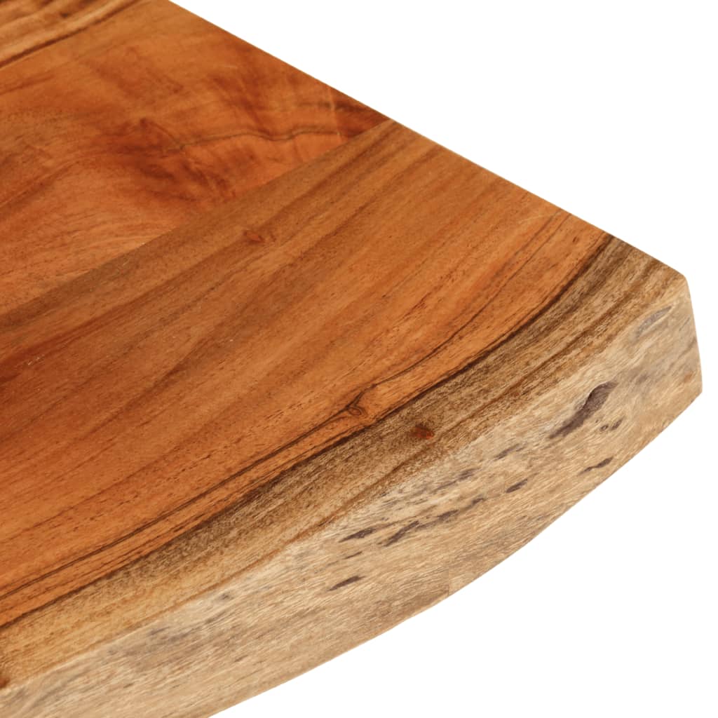 Blat masă 80x40x3,8 cm dreptunghiular lemn acacia margine vie - Vendito
