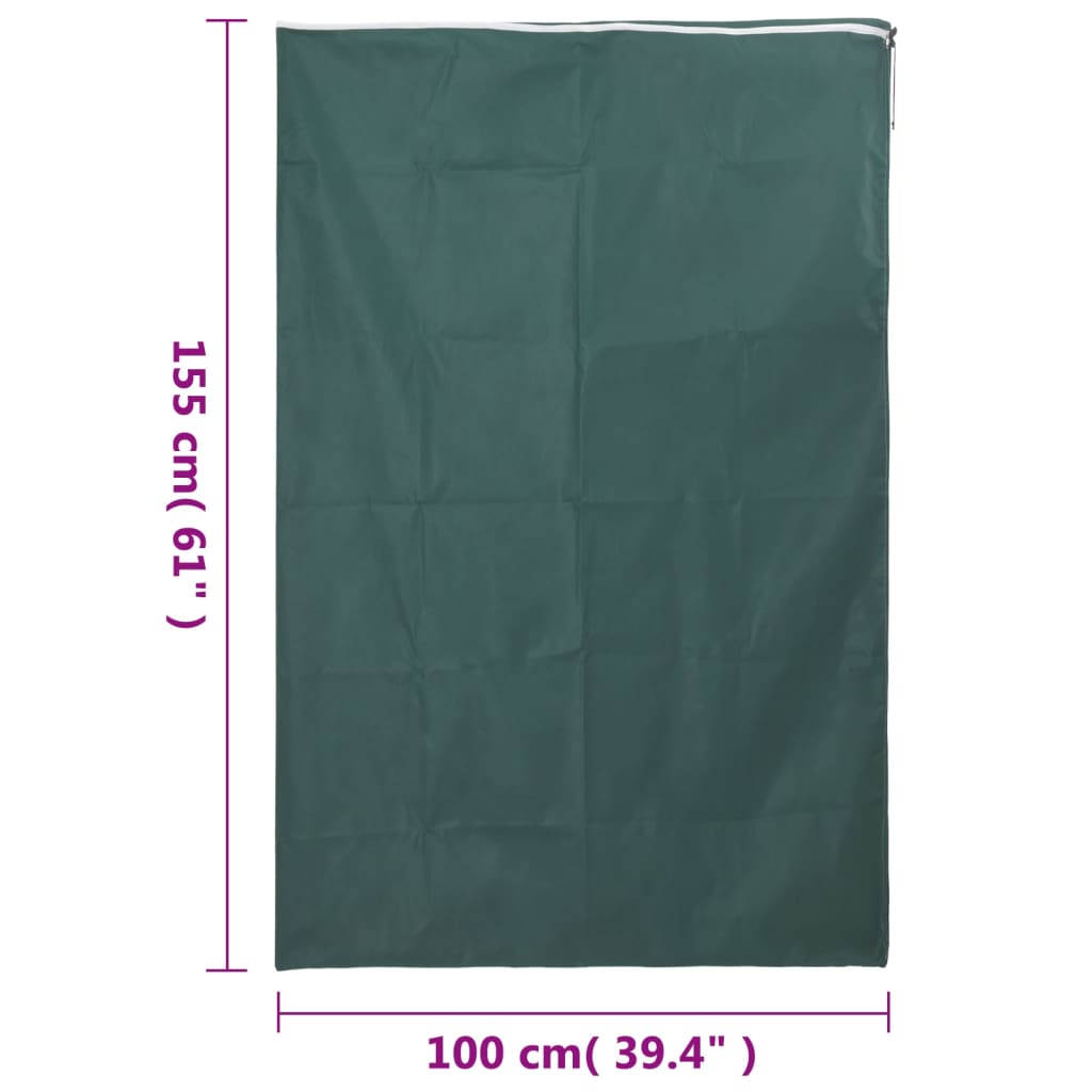 Protecție de fleece plante cu fermoar, 4 buc, 70 g/m², 1x1,55 m