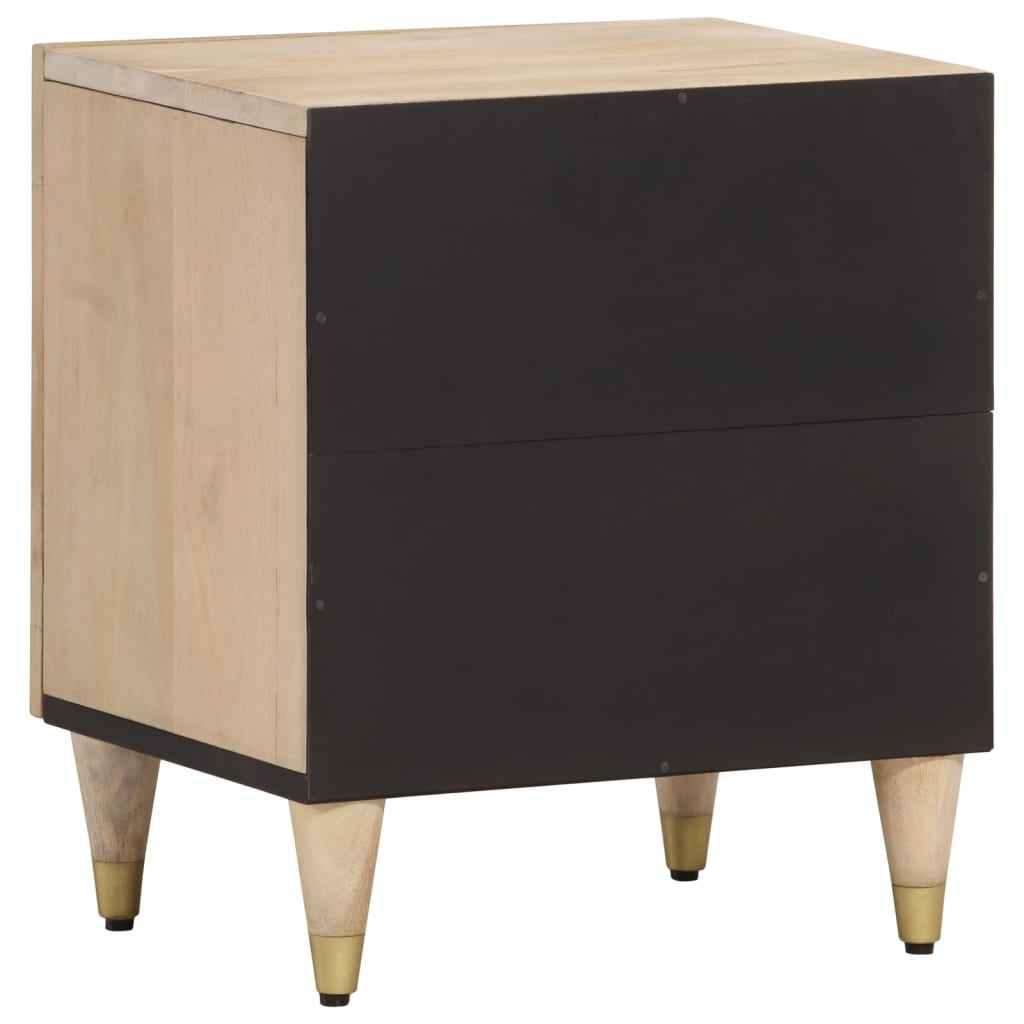 Noptiere, 2 buc., 40x33x46 cm, lemn masiv de acacia