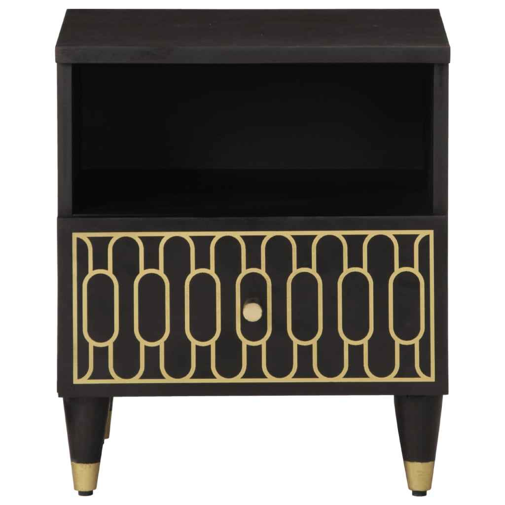 Noptiere, 2 buc., 40x33x46 cm, lemn masiv de acacia