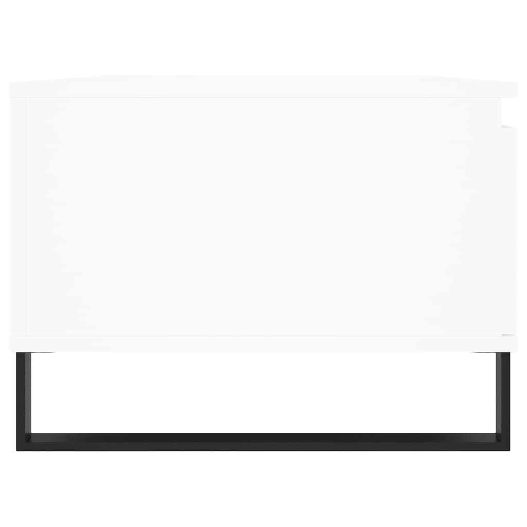 Măsuță de cafea, alb, 90x50x36,5 cm, lemn prelucrat