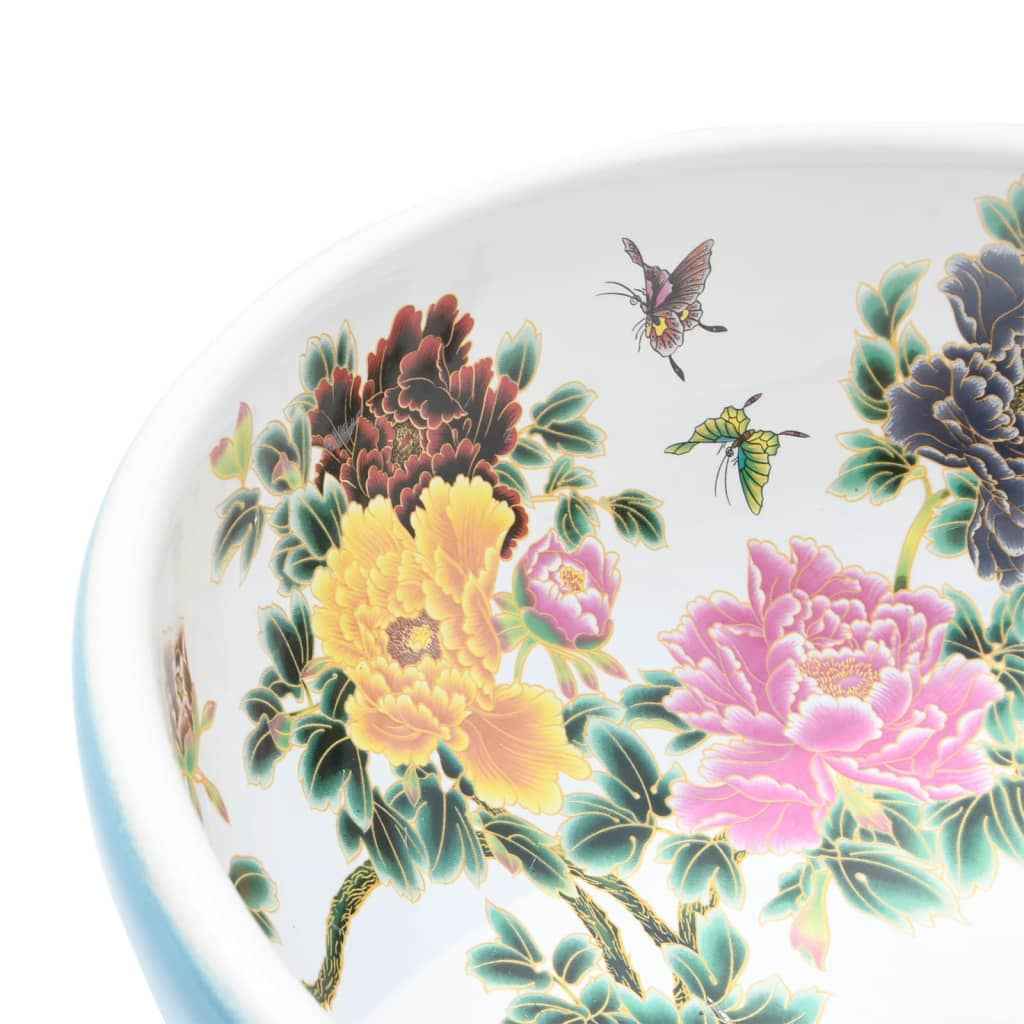 Lavoar de blat, multicolor, rotund, Φ41x14 cm, ceramică