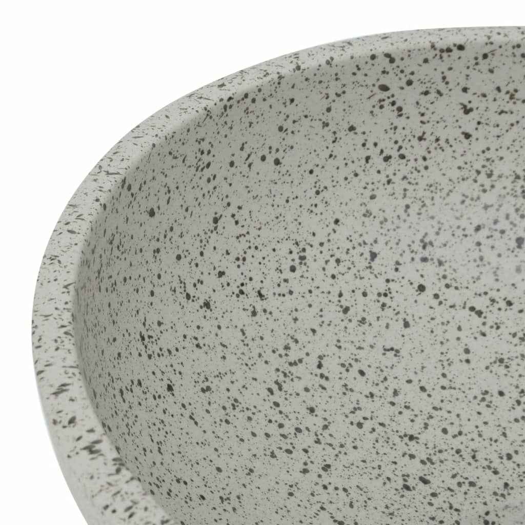 Lavoar de blat, gri, rotund, Φ41x14 cm, ceramică