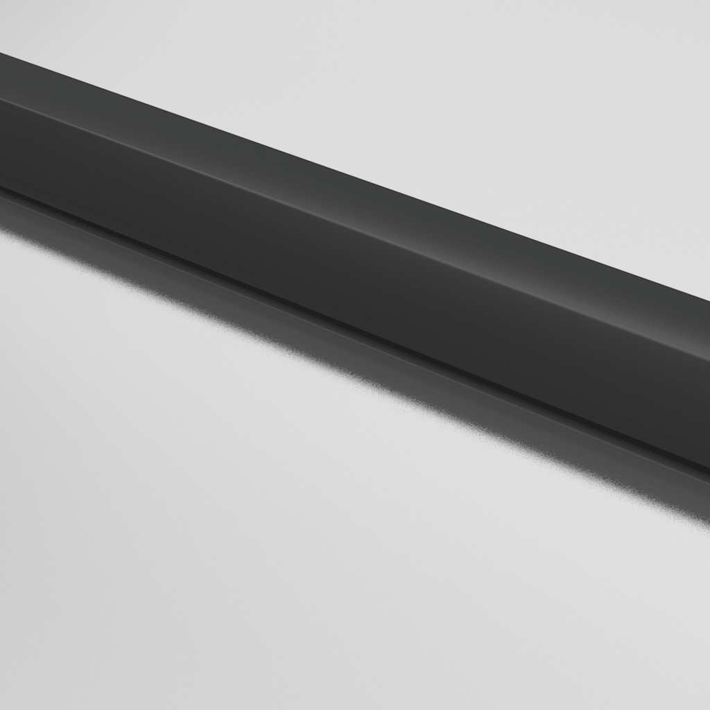 Ușă de interior negru 83x201,5 cm sticlă securiz./aluminiu slim